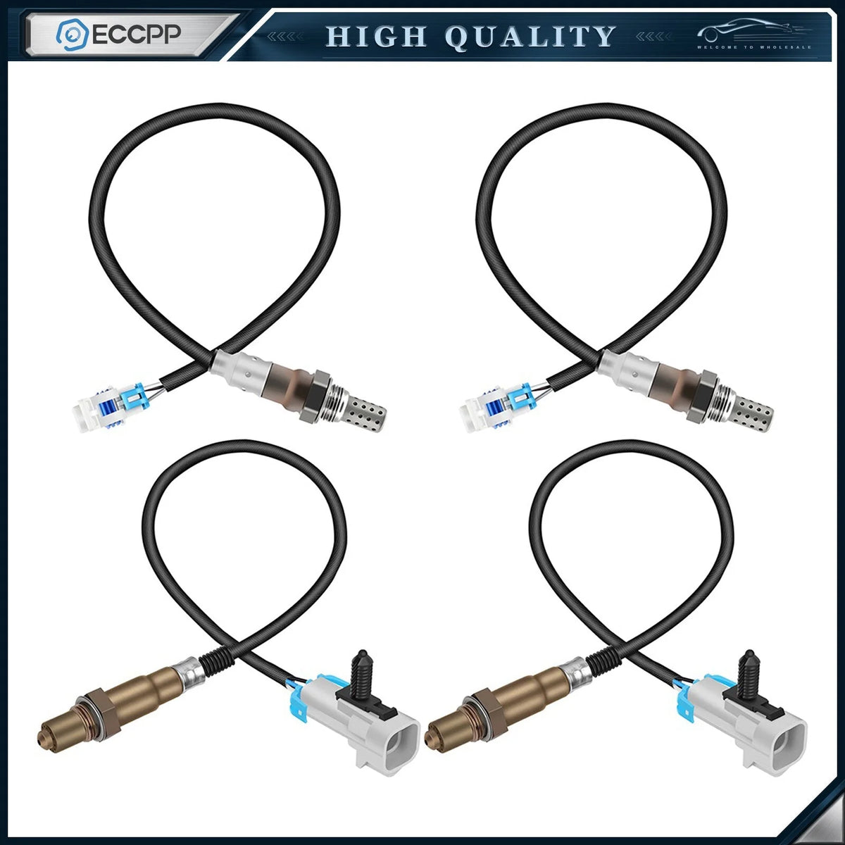 4pcs Upstream & Downstream 02 O2 Oxygen Sensor for 08-2009 Chevrolet Tahoe 6.2L KOEEP [1]