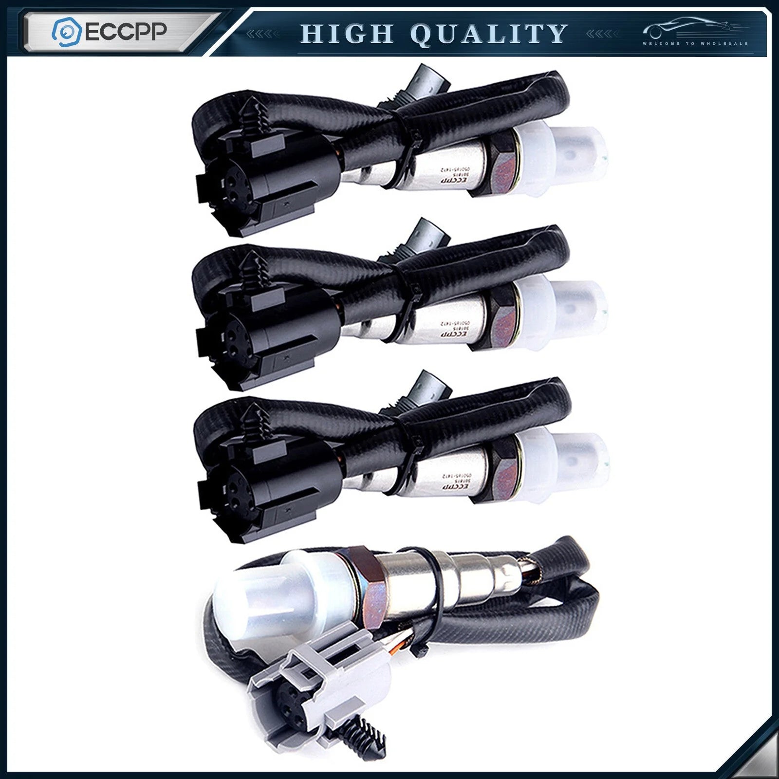 4pcs Upstream & Downstream/Rear For 2000 Jeep Wrangler 4.0L Oxygen O2 Sensor KOEEP [1]