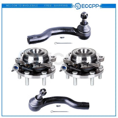 4pcs Wheel Bearing Hub Tie Rod End Links For Nissan Frontier Pathfinder Xterra KOEEP [1]