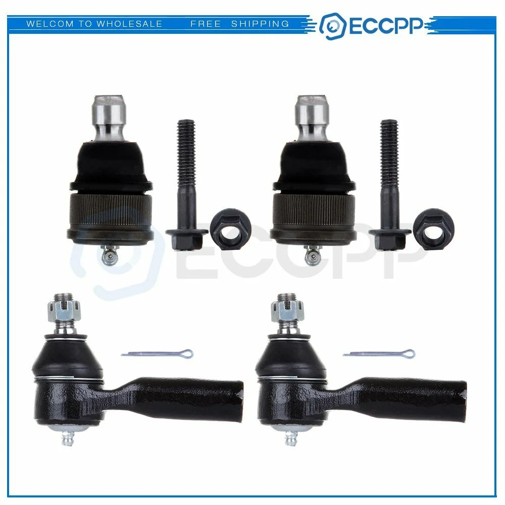 4set Fits 01-09 Escape 07 Mercury Mariner Front Lower Ball Joint Outer Tie Rod 6B93BC-57 [1]
