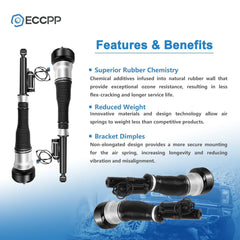 4xFront + Rear Air Suspension Shock Fits Mercedes W221 S350 S400 S500 S550 S63 KOEEP [2]