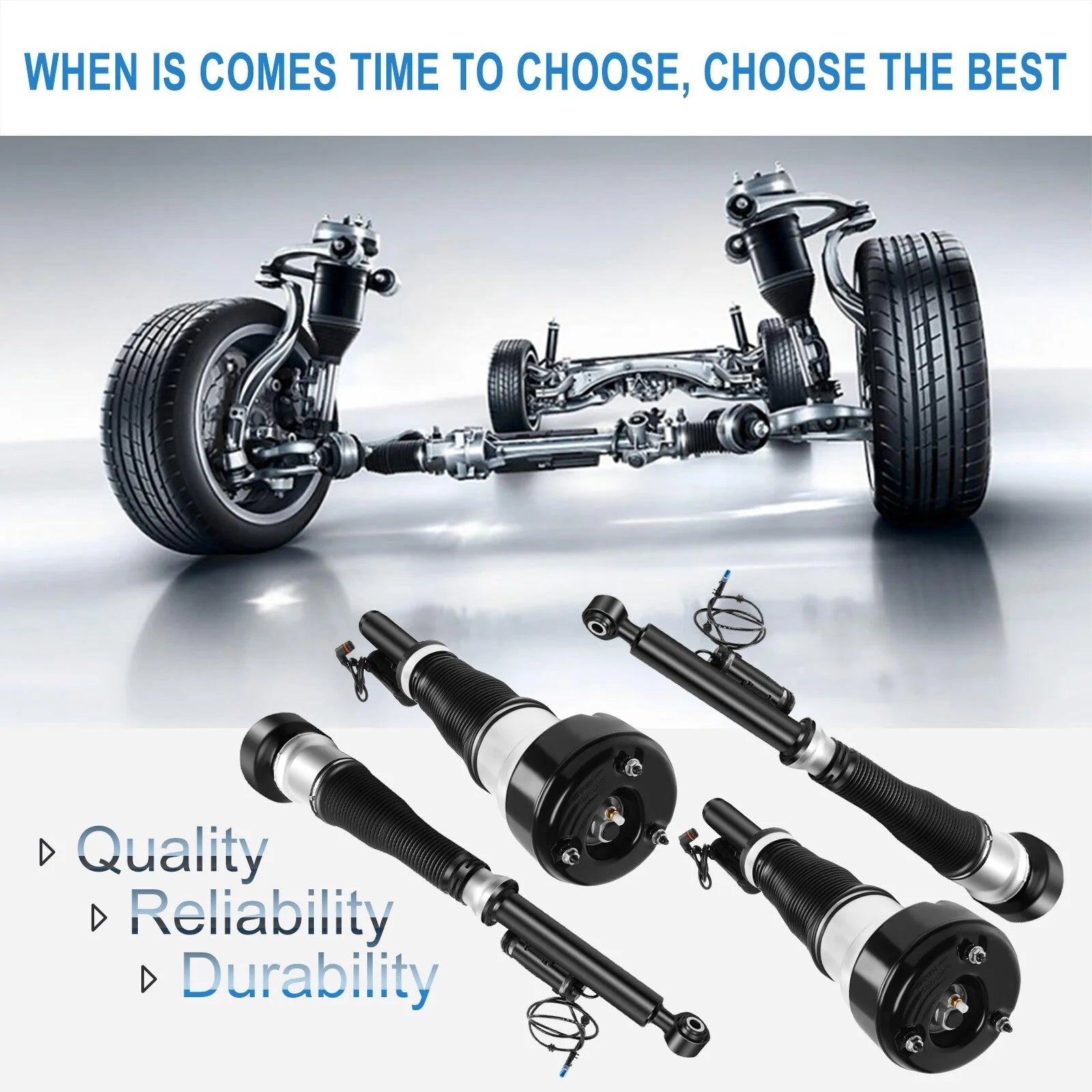 4xFront + Rear Air Suspension Shock Fits Mercedes W221 S350 S400 S500 S550 S63 KOEEP [5]