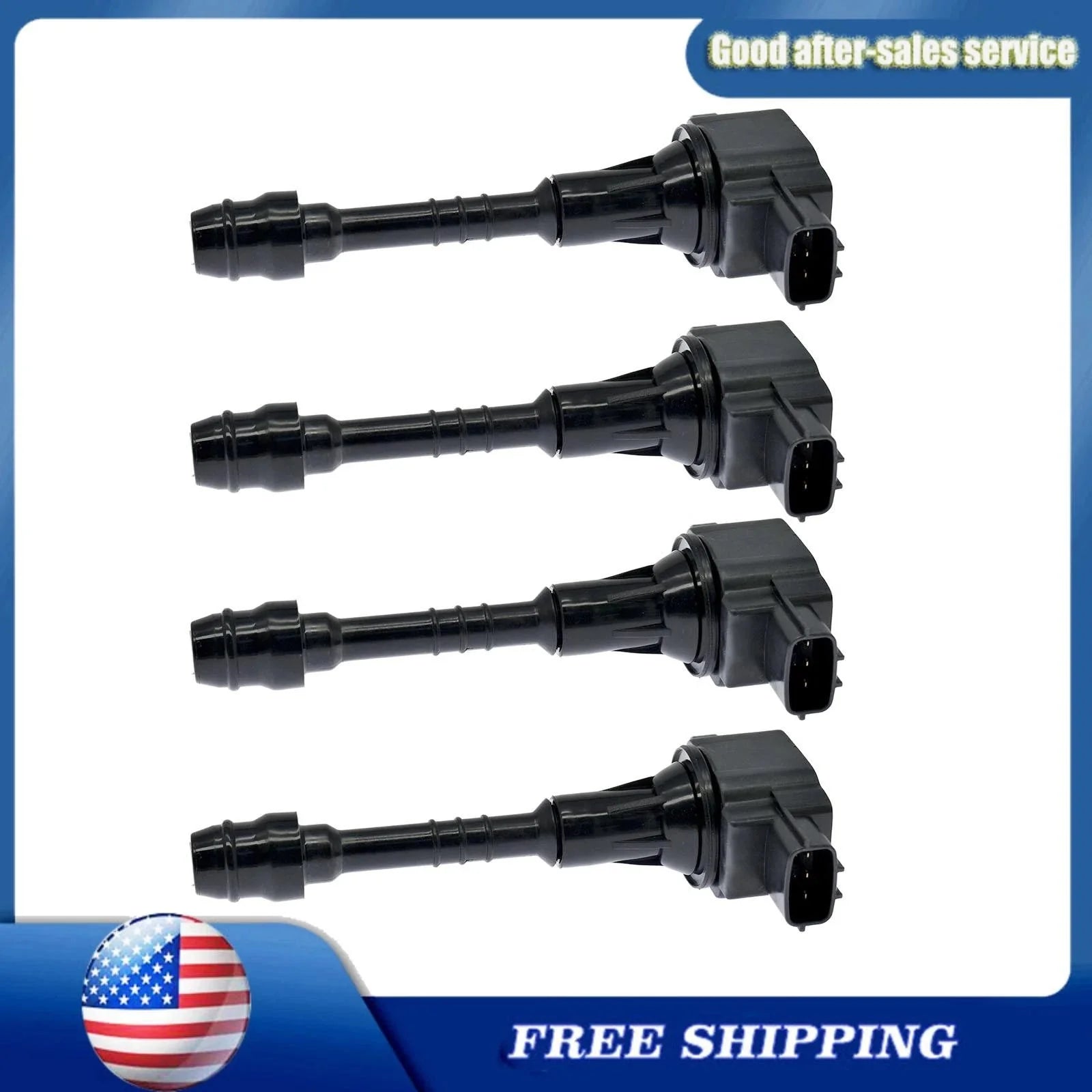 4x 22448-6N015 Ignition Coils For Nissan Sentra 1.8L I4 22448-6N011 6B93BC-57 [1]