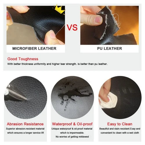 4x All Black Leather Interior Door Panel Cover For Honda Accord 8th Gen 08-2012 6B93BC-57 [5]