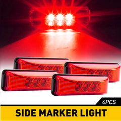 4x Amber LED Side Marker Lights RV Truck Trailer Clearance Light Waterproof EOA 6B93BC-57 [3]