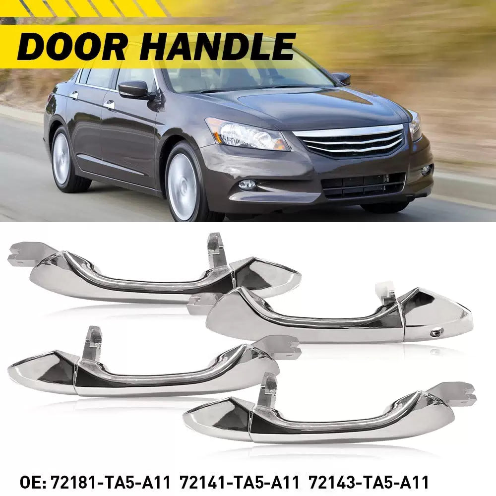 4x Exterior Outside Door Handle Front Rear Left Right For 2008-2012 Honda Accord 6B93BC-57 [1]