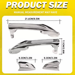 4x Exterior Outside Door Handle Front Rear Left Right For 2008-2012 Honda Accord 6B93BC-57 [4]
