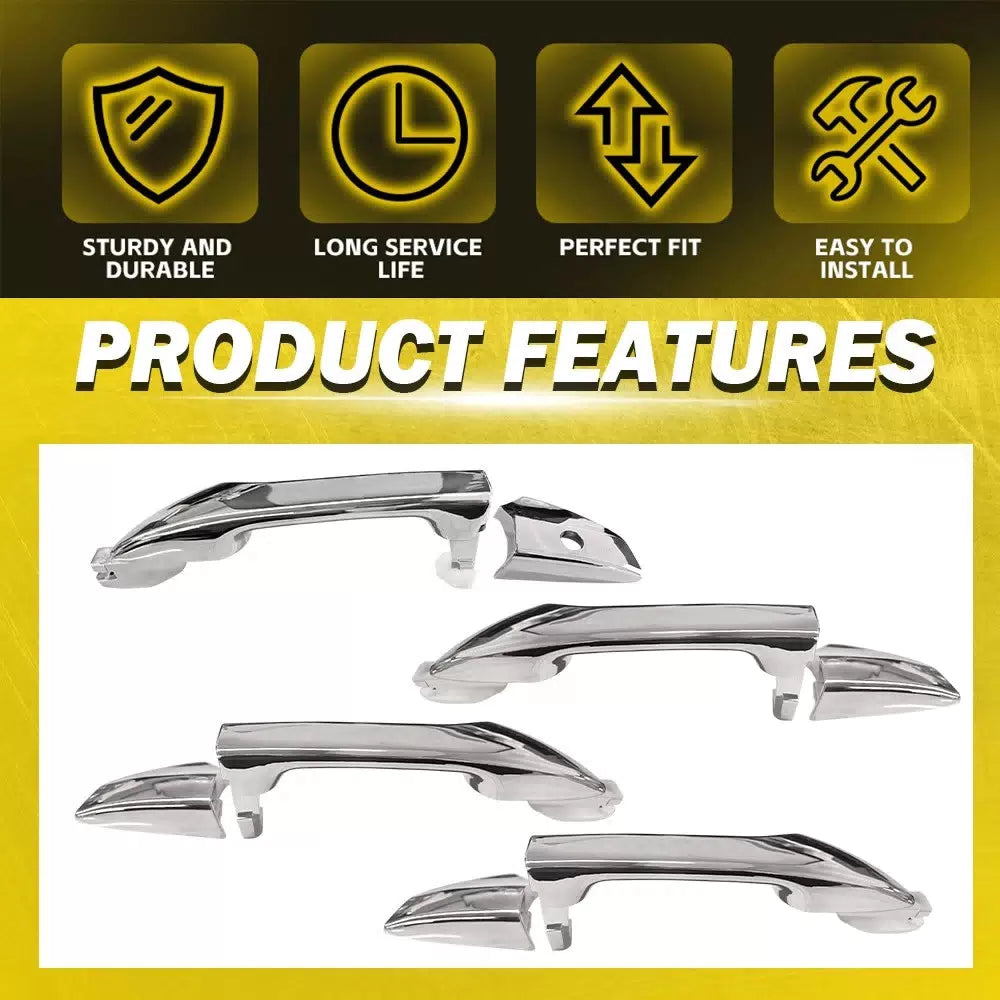 4x Exterior Outside Door Handle Front Rear Left Right For 2008-2012 Honda Accord 6B93BC-57 [8]