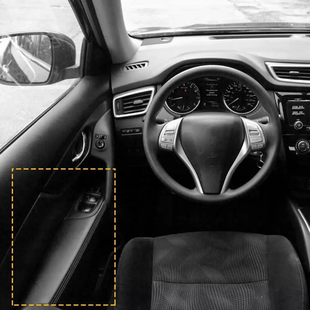 4x Fit Nissan Rogue 2014-20 Microfiber Leather Armrest Door Panel Cover Black EA 6B93BC-57 [11]