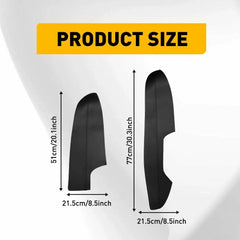 4x Fit Nissan Rogue 2014-20 Microfiber Leather Armrest Door Panel Cover Black EA 6B93BC-57 [2]