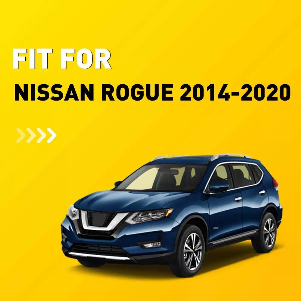 4x Fit Nissan Rogue 2014-20 Microfiber Leather Armrest Door Panel Cover Black EA 6B93BC-57 [4]