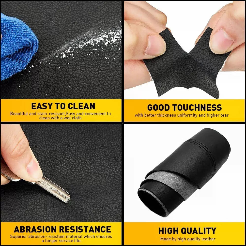 4x Fit Nissan Rogue 2014-20 Microfiber Leather Armrest Door Panel Cover Black EA 6B93BC-57 [8]
