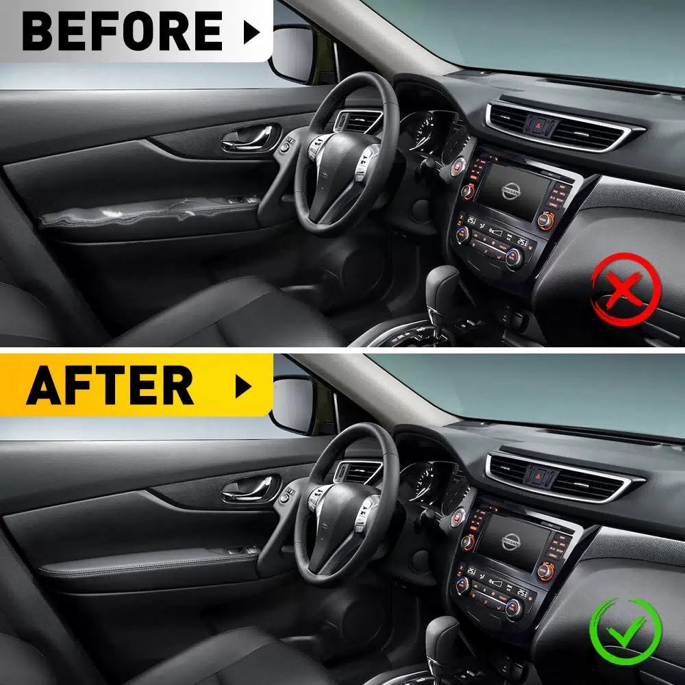 4x Fit Nissan Rogue 2014-20 Microfiber Leather Armrest Door Panel Cover Black EA 6B93BC-57 [9]