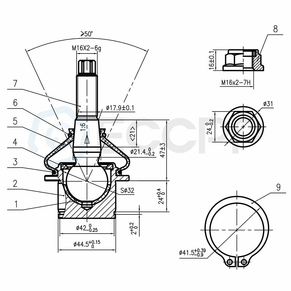 4x Fits 2003-05 2006 Ford Expedition Front Upper Control Arms Lower Ball Joints KOEEP [3]