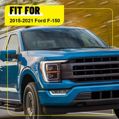 4x Gloss Black Car Door Trim B Pillar Posts Covers For Ford F150 F-150 2015-2021 6B93BC-57 [2]