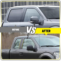4x Gloss Black Car Door Trim B Pillar Posts Covers For Ford F150 F-150 2015-2021 6B93BC-57 [4]