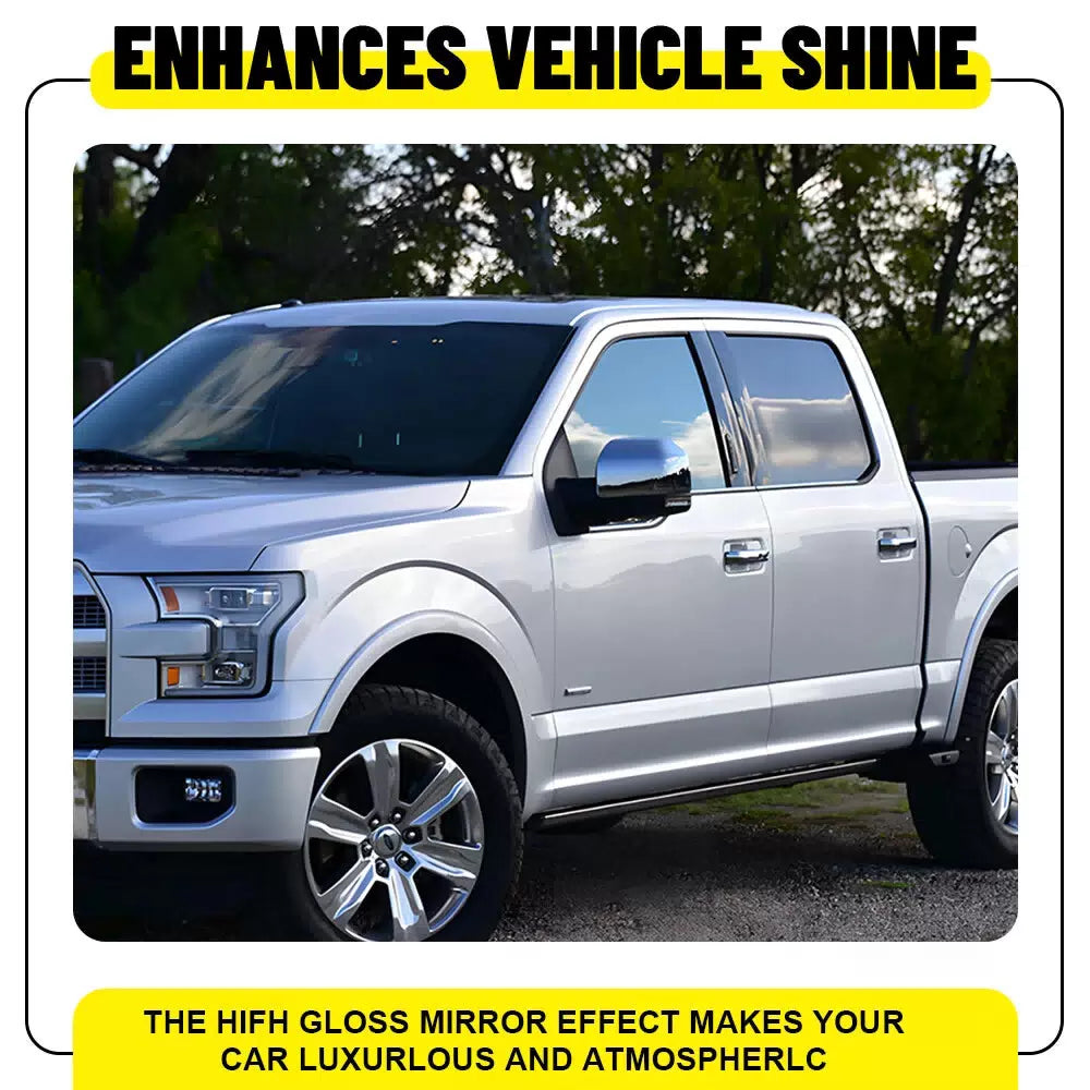 4x Gloss Black Car Door Trim B Pillar Posts Covers For Ford F150 F-150 2015-2021 6B93BC-57 [5]