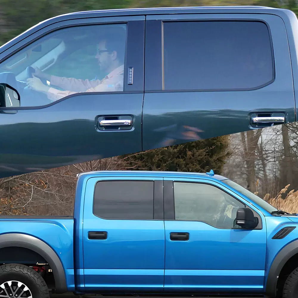 4x Gloss Black Car Door Trim B Pillar Posts Covers For Ford F150 F-150 2015-2021 6B93BC-57 [9]