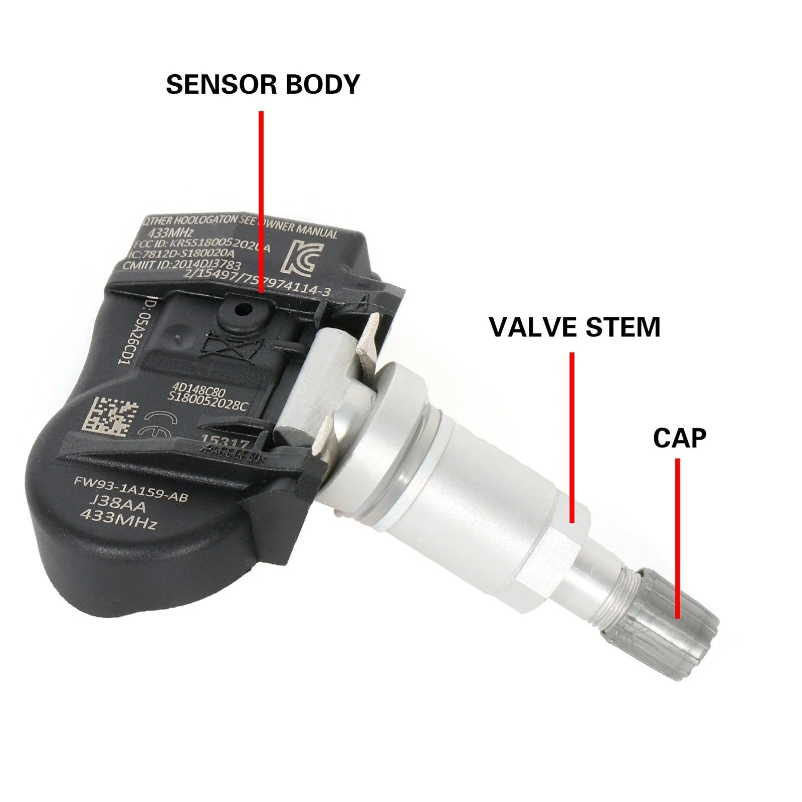 4x LR070840 TPMS Tire Pressure Sensor For Land Rover Freelander Defender 315MHZ KOEEP [6]