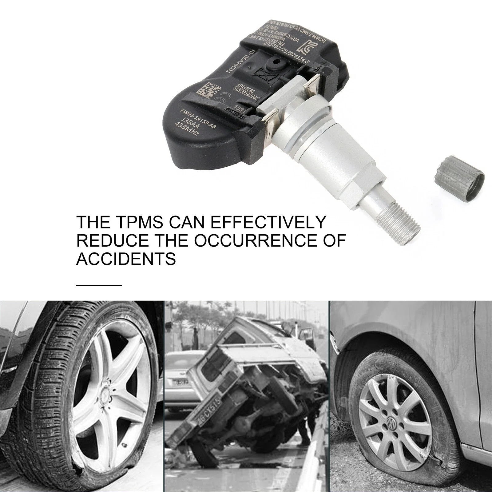 4x LR070840 TPMS Tire Pressure Sensor For Land Rover Freelander Defender 315MHZ KOEEP [8]