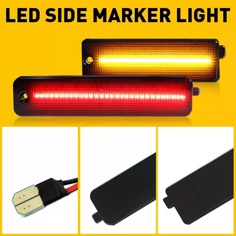 4x Smoke LED Front Rear Side Marker Lights For 98-02 Pontiac Trans Am Firebird A 6B93BC-57 [7]