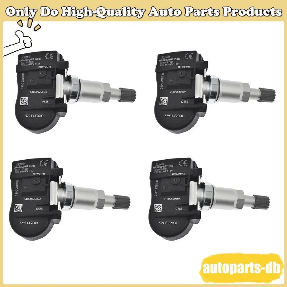 4x Tire Pressure Sensor 52933-F2000 For 06-2011 Hyundai Elantra Kia Rio Borrego 6B93BC-57 [1]