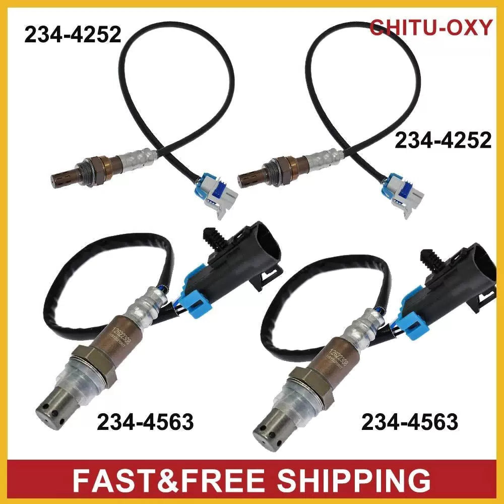 4x Upstream and Downstream O2 Oxygen Sensor for Cadillac SRX 07-09 STS V8 4.6L 6B93BC-57 [1]