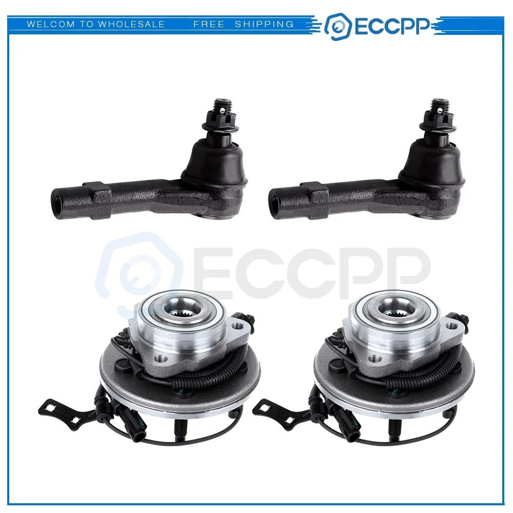 4x Wheel Hub Bearing Tie Rods for 06-10 Explorer Mountaineer Mercury Mountaineer KOEEP [1]