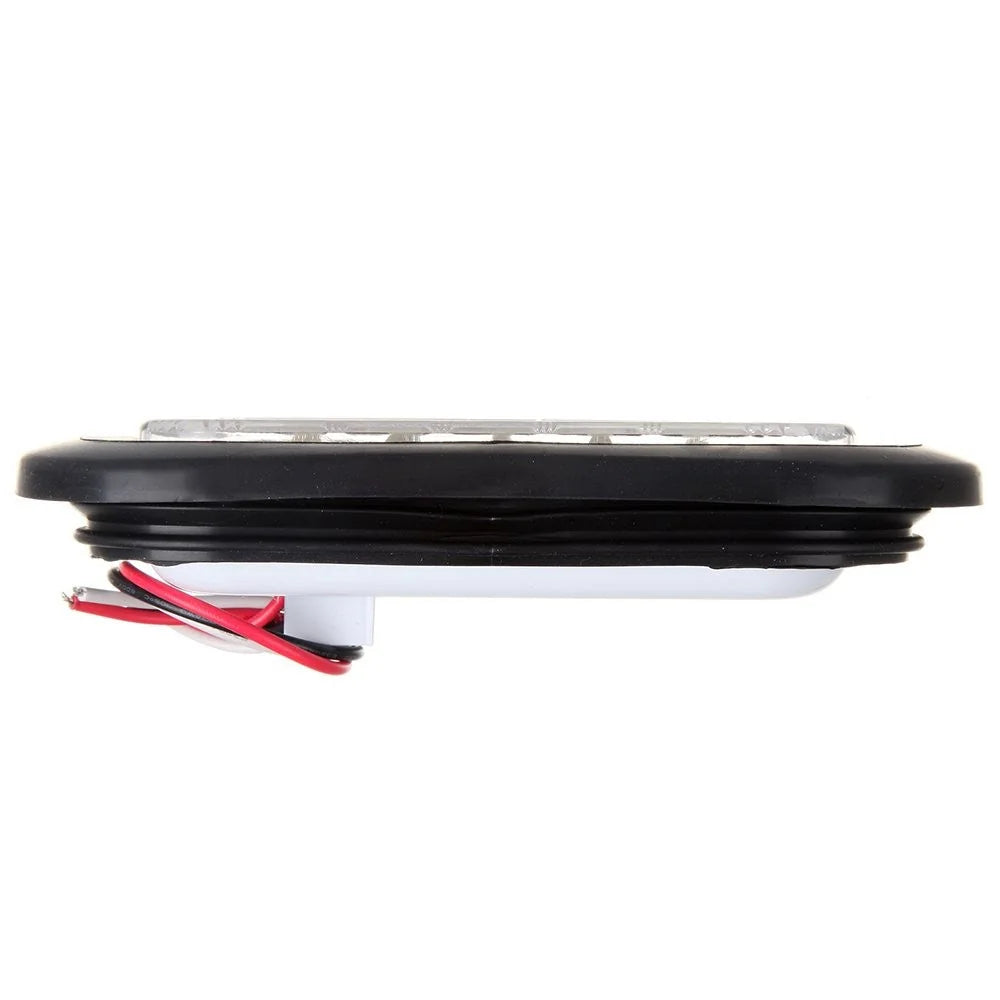 4x White Submersible 6" Rectangle Stop Turn Tail Light Flush Mount&4xSide Marker KOEEP [10]