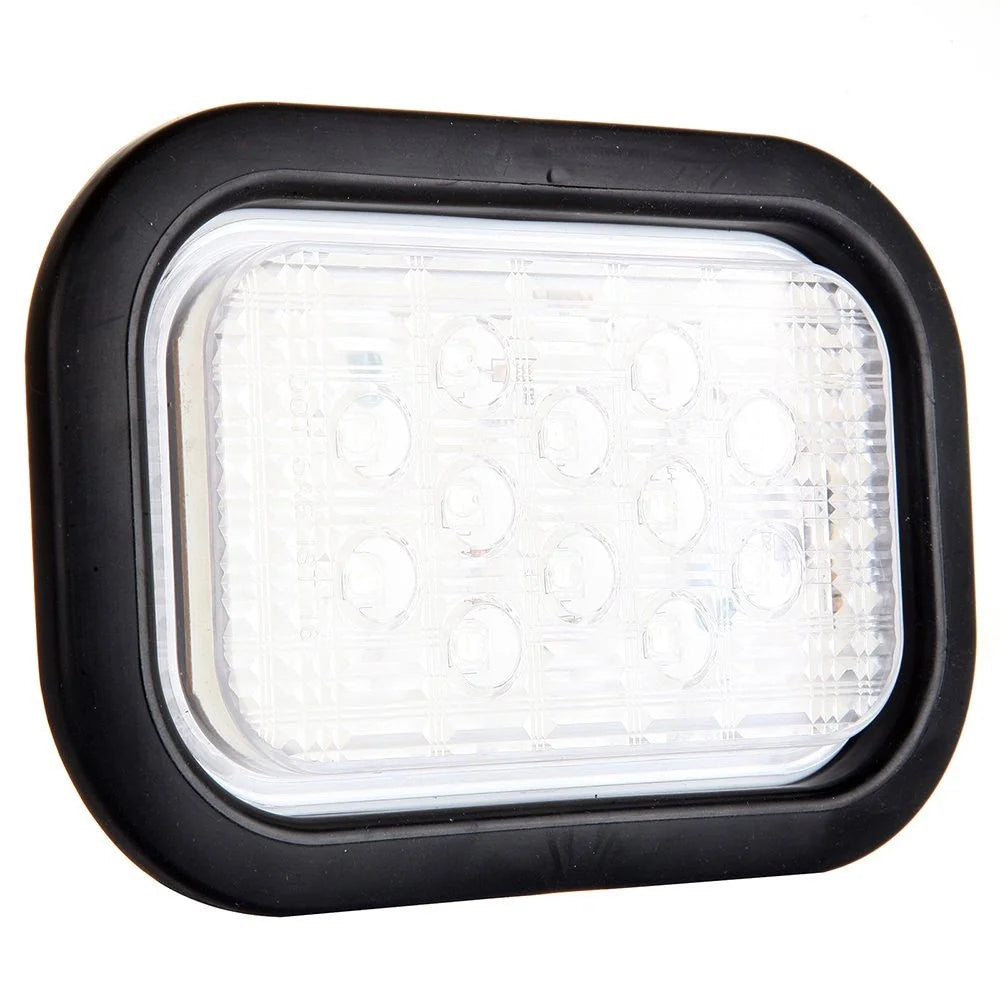 4x White Submersible 6" Rectangle Stop Turn Tail Light Flush Mount&4xSide Marker KOEEP [8]
