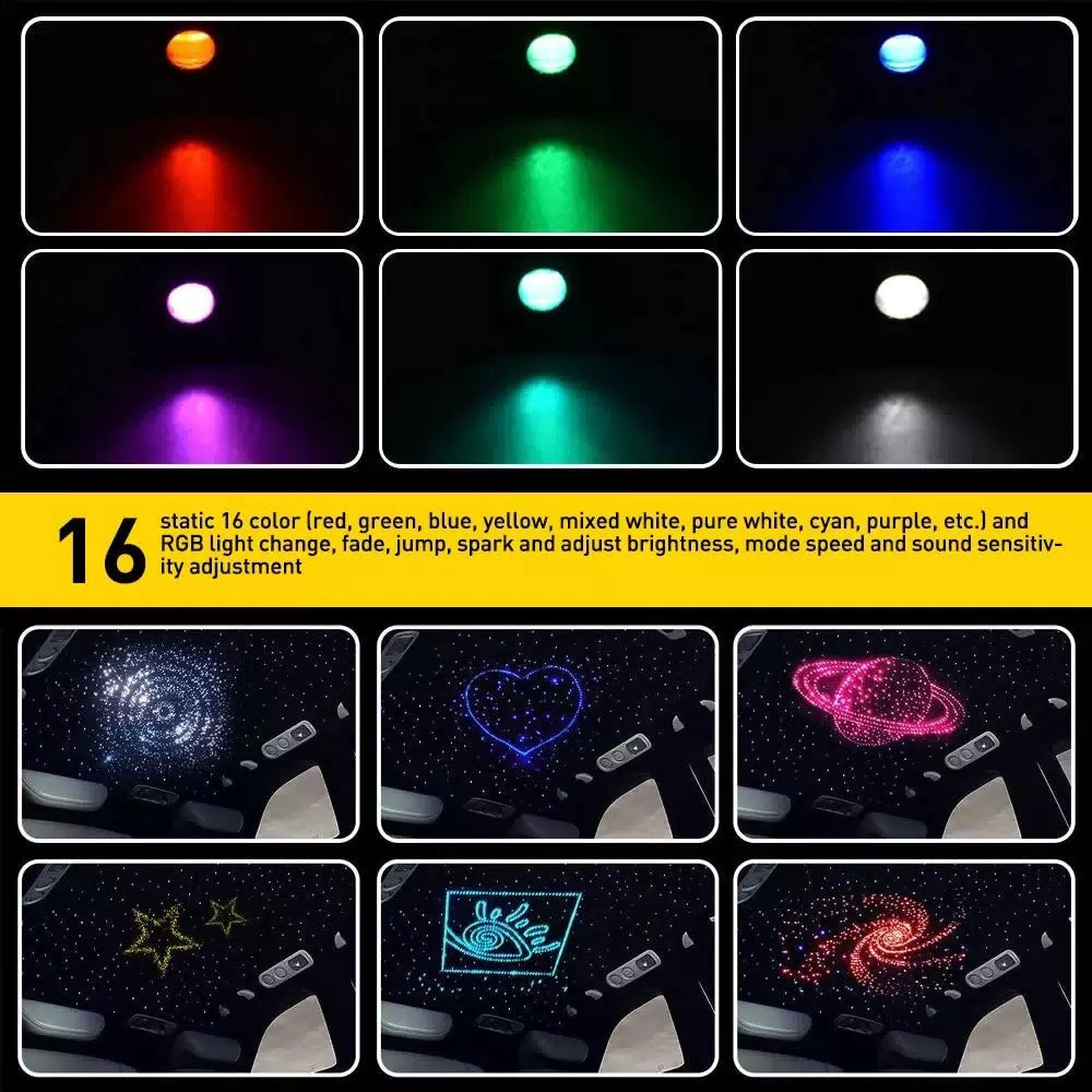 500PCS FIBER OPTIC LIGHTS KIT FOR STAR CEILING SKY RGBW LIGHT ENGINE CAR HOME EA 6B93BC-57 [4]