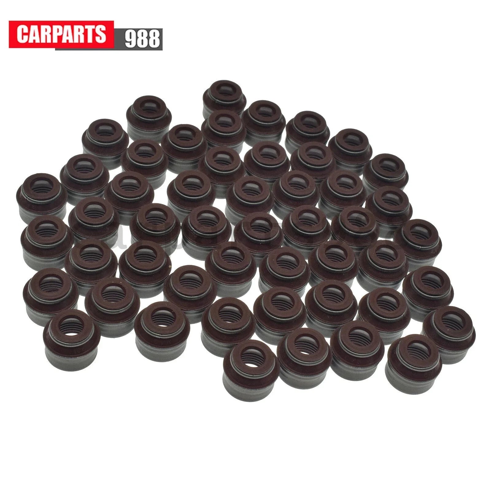 50x Valve Stem Seal 6mm For VW Passat Beetle AUDI A3 A4 A6 A8 Quattro 036109675A 6B93BC-57 [1]