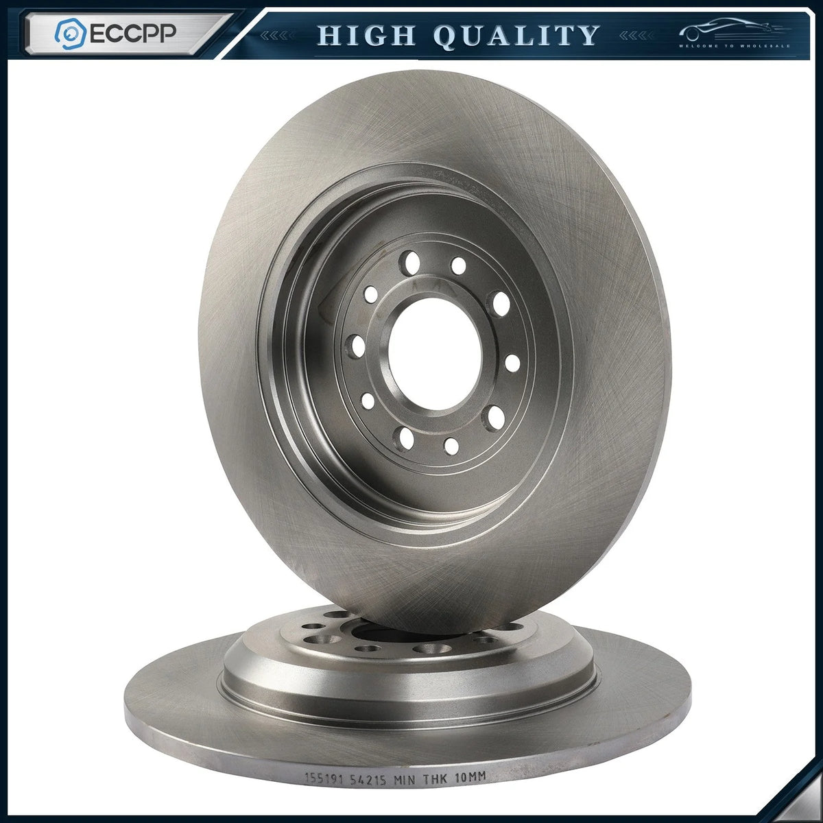 54125 2X Rear Discs Brake Rotors Fits 2011-2014 2015 Ford Edge G3000 Casting KOEEP [1]