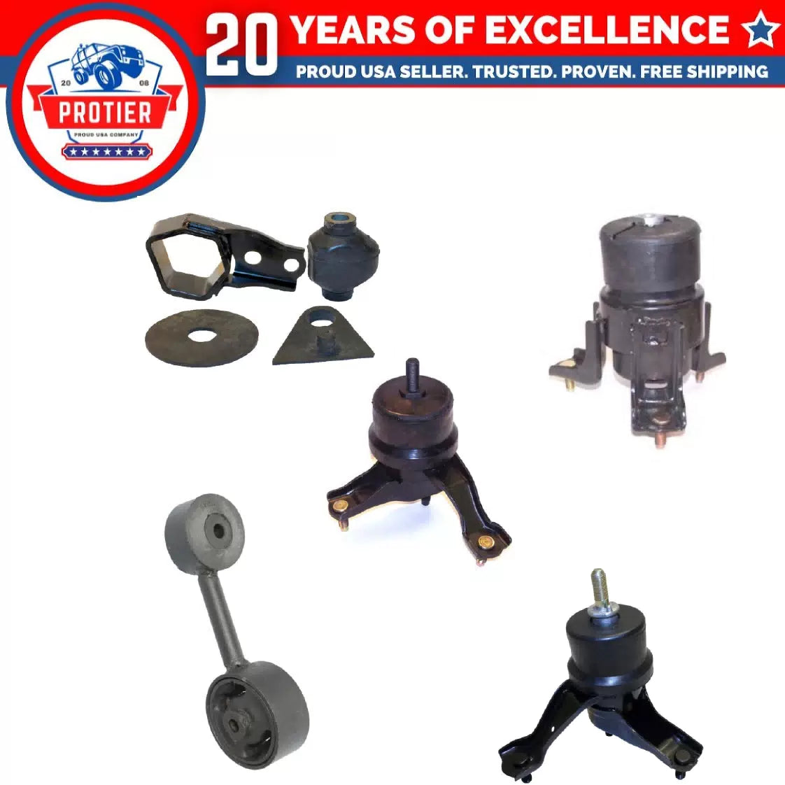 5PCS Engine Motor & Trans Mount Set for 2001-2003 Toyota Highlander 3.0L 2WD 6B93BC-57 [1]