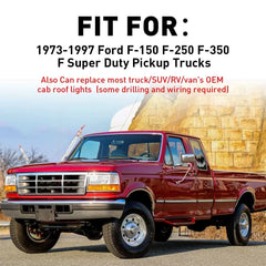 5Pcs For FORD F150 F350 F250 1973-1997 Roof Top Lights Cab Amber Marker Lights 6B93BC-57 [2]