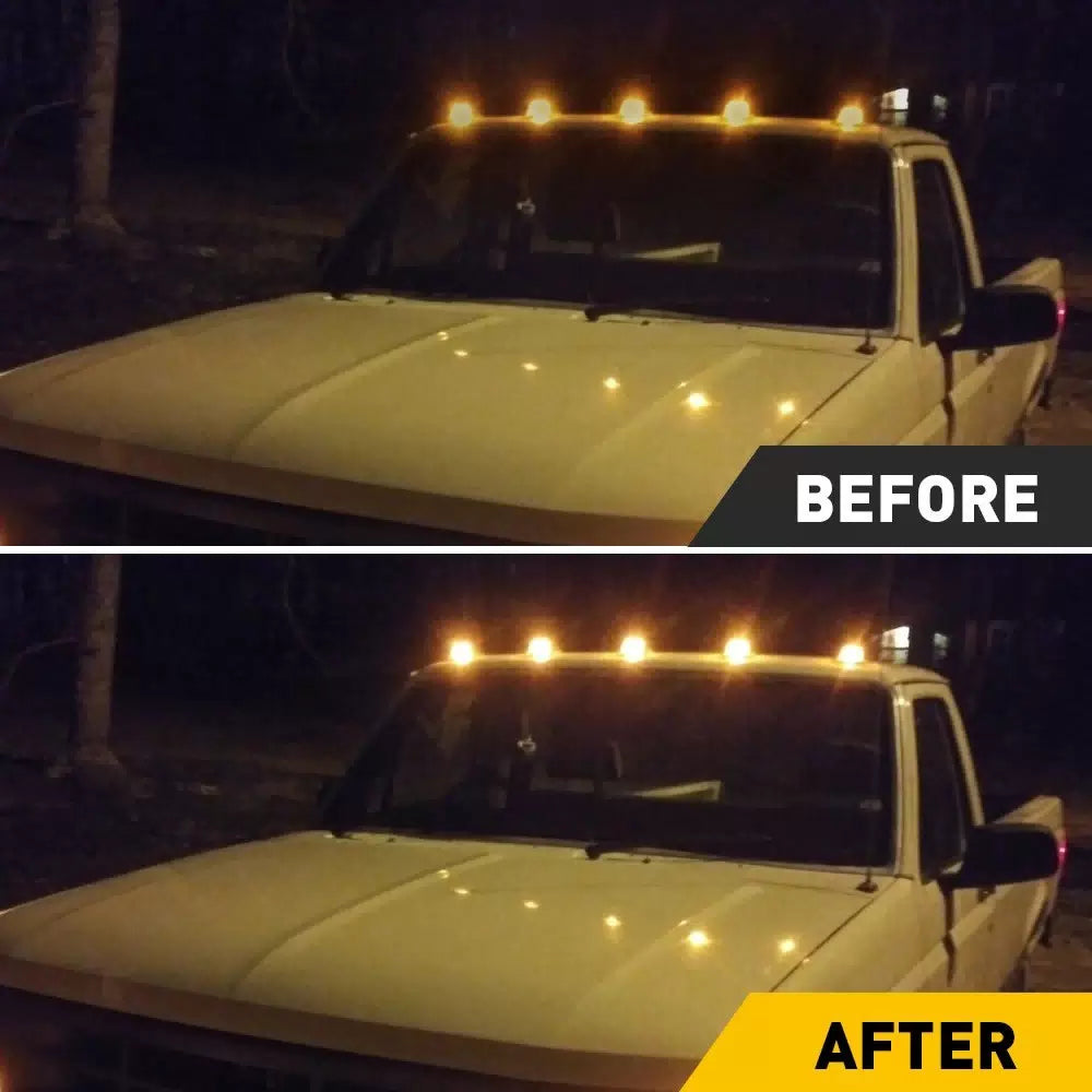 5Pcs For FORD F150 F350 F250 1973-1997 Roof Top Lights Cab Amber Marker Lights 6B93BC-57 [5]
