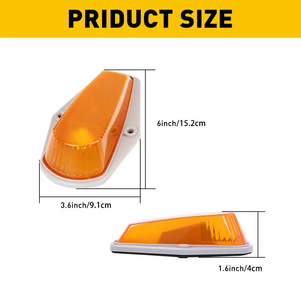 5Pcs For FORD F150 F350 F250 1973-1997 Roof Top Lights Cab Amber Marker Lights 6B93BC-57 [8]