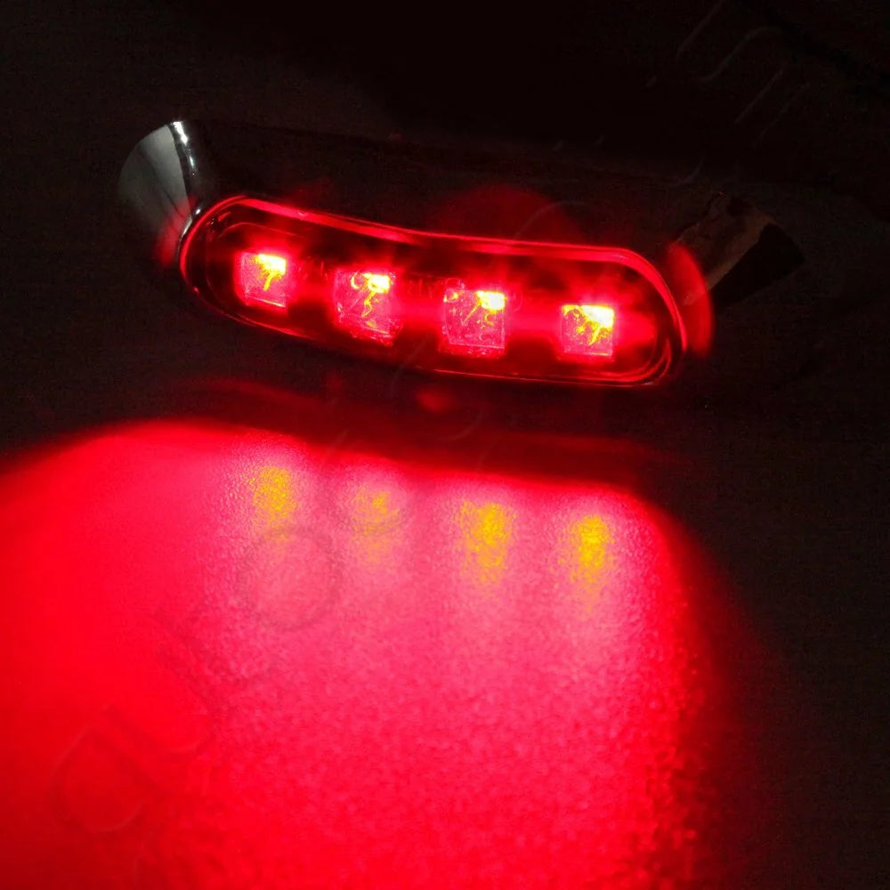 5X Chrome Amber LED Cab Marker Light +8x Red/Amber Side Marker For Truck Trailer KOEEP [10]
