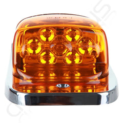 5X Chrome Amber LED Cab Marker Light +8x Red/Amber Side Marker For Truck Trailer KOEEP [4]