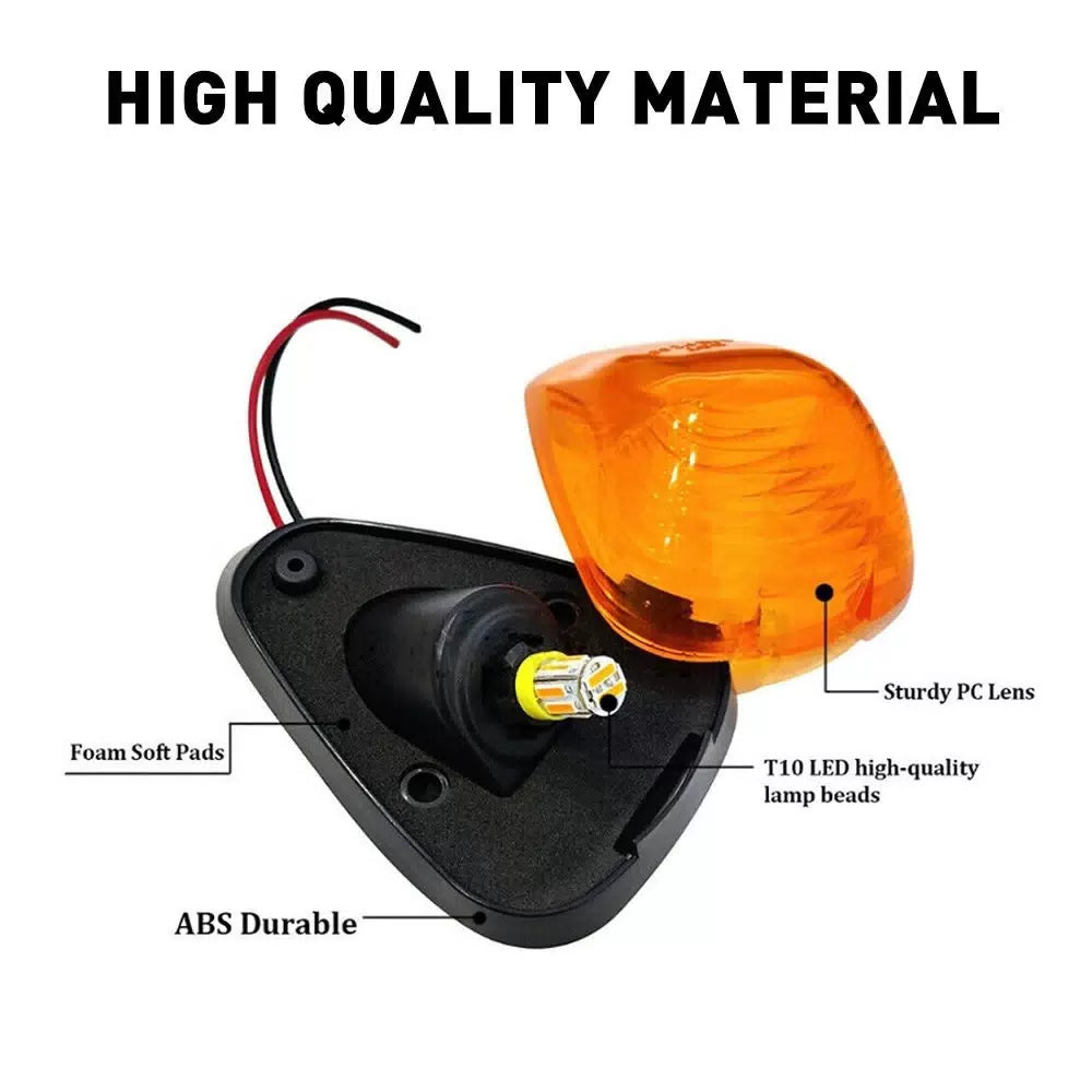 5X LED Amber Marker Roof Cab Lights For 99-16 Ford F250 F350 F450 Super Duty EOA 6B93BC-57 [10]