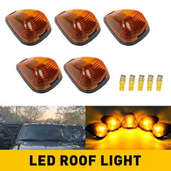 5X LED Amber Marker Roof Cab Lights For 99-16 Ford F250 F350 F450 Super Duty EOA 6B93BC-57 [1]