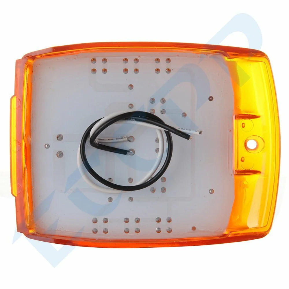 5pcs Amber 17LED Reflector Top Clearance Marker Lights for Kenworth Peterbilt 6B93BC-57 [7]