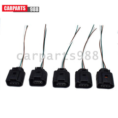5x 3-Way A/C Pressure Switch Sensor Plug Pigtail For VW Golf Passat Audi A1 TT 6B93BC-57 [1]