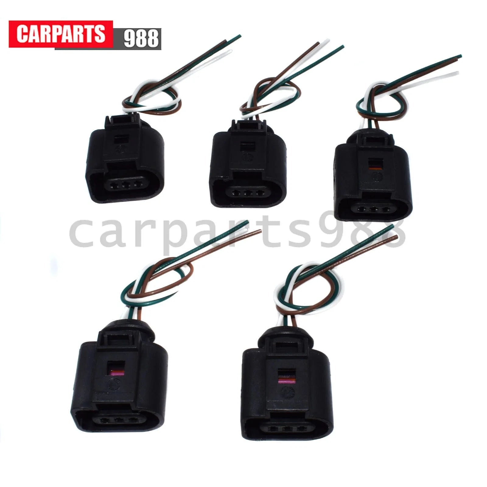 5x 3-Way A/C Pressure Switch Sensor Plug Pigtail For VW Golf Passat Audi A1 TT 6B93BC-57 [2]