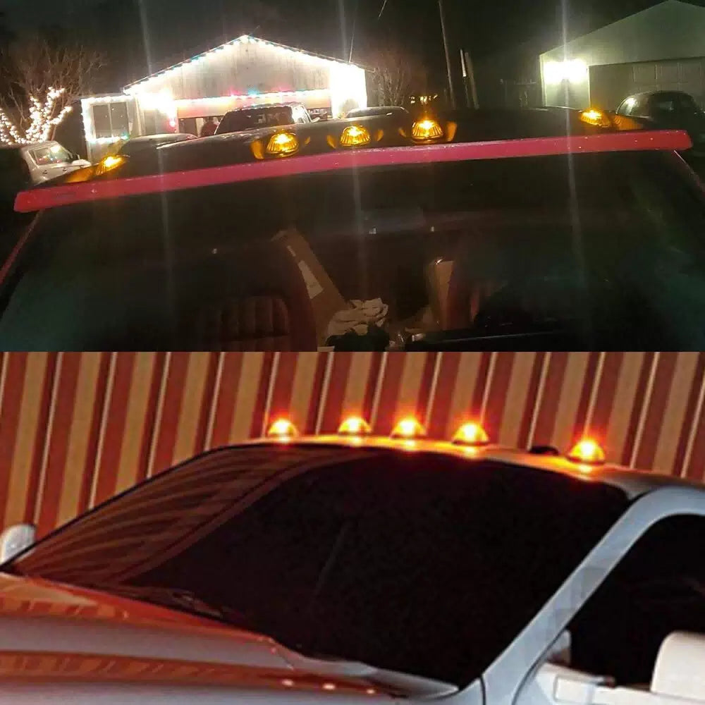 5x For 1988-2002 Chevy/GMC Pickup Trucks Roof Top Cab Lights Amber Marker Lights 6B93BC-57 [10]