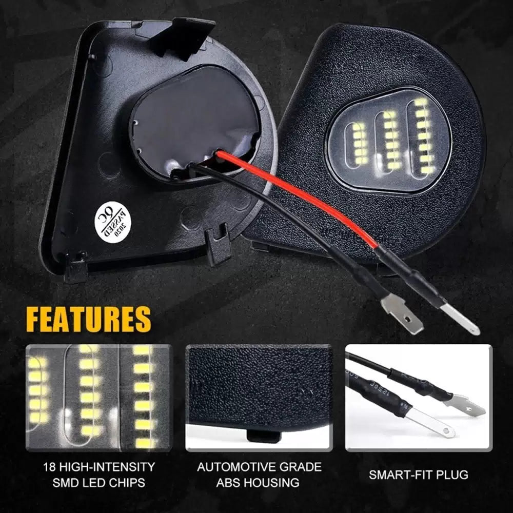 6000K LED Side Mirror Puddle Lights for 10-19 Dodge Ram 1500 2500 3500 4500 5500 6B93BC-57 [3]
