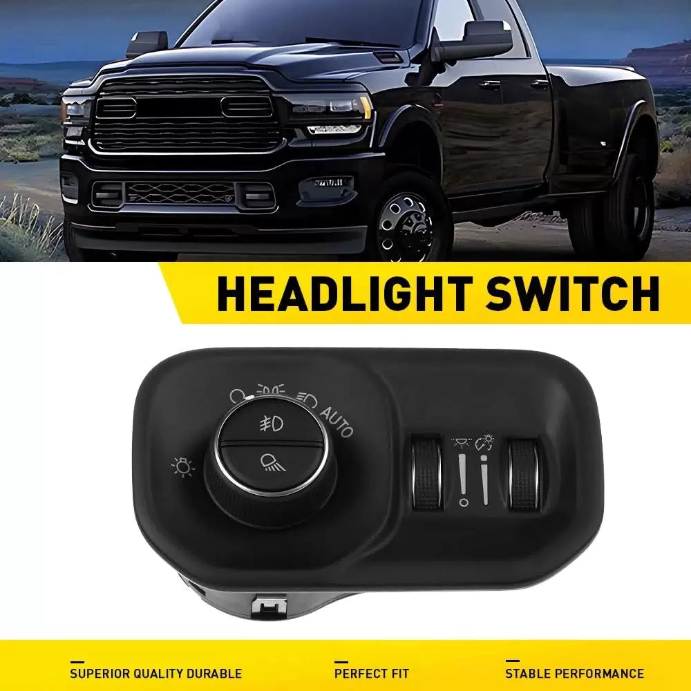 68156061AD Headlight Lamp Switch Control Button for 2019-24 RAM 1500 2500 3500 A 6B93BC-57 [11]