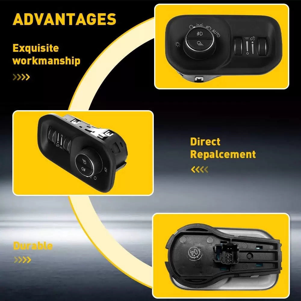 68156061AD Headlight Lamp Switch Control Button for 2019-24 RAM 1500 2500 3500 A 6B93BC-57 [5]