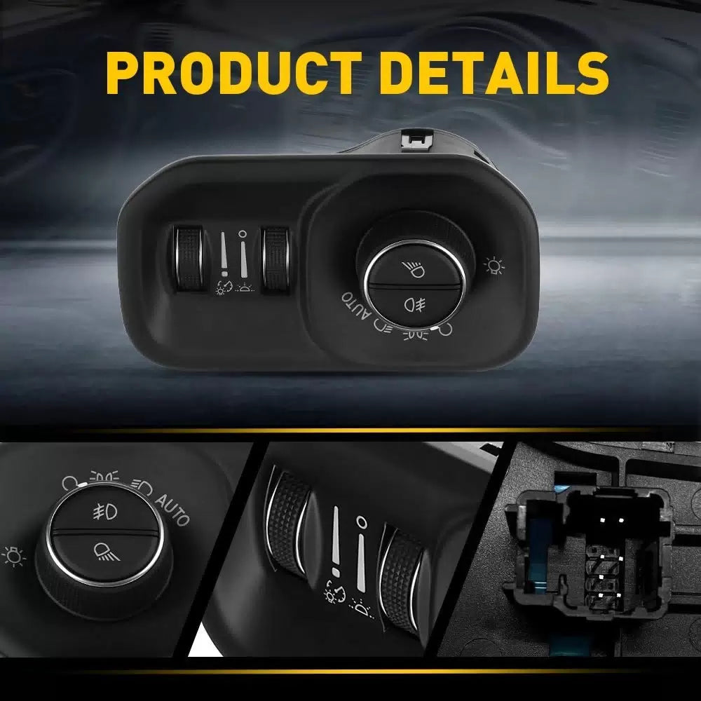 68156061AD Headlight Lamp Switch Control Button for 2019-24 RAM 1500 2500 3500 A 6B93BC-57 [6]