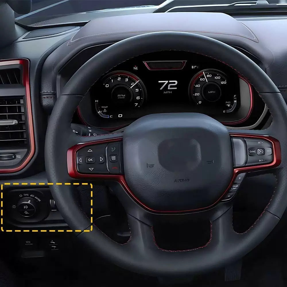68156061AD Headlight Lamp Switch Control Button for 2019-24 RAM 1500 2500 3500 A 6B93BC-57 [8]